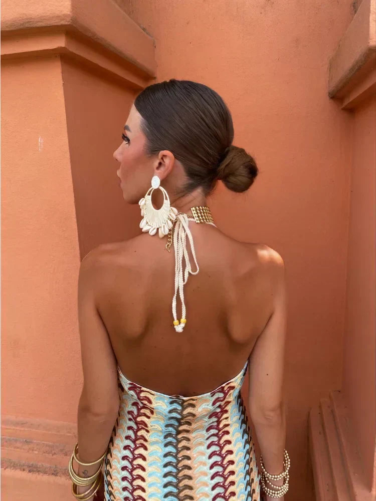 Frankie | Elegant Backless Maxi Dress