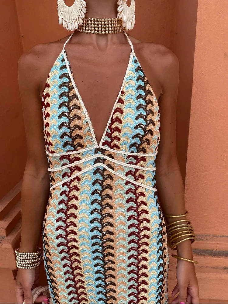 Frankie | Elegant Backless Maxi Dress