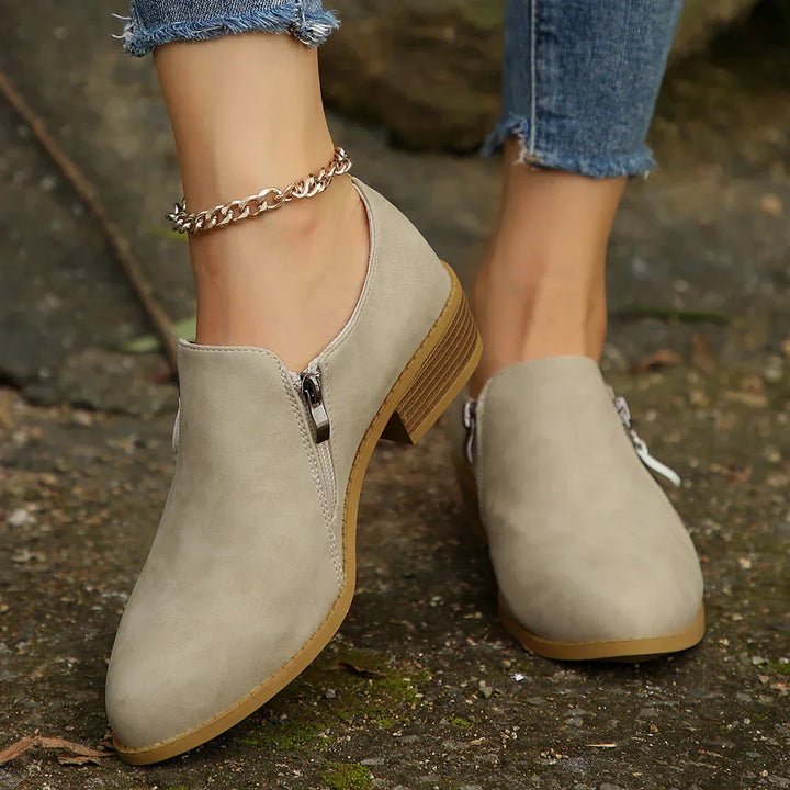 Palmer | SleekShield Zip-Up Ankle Boots