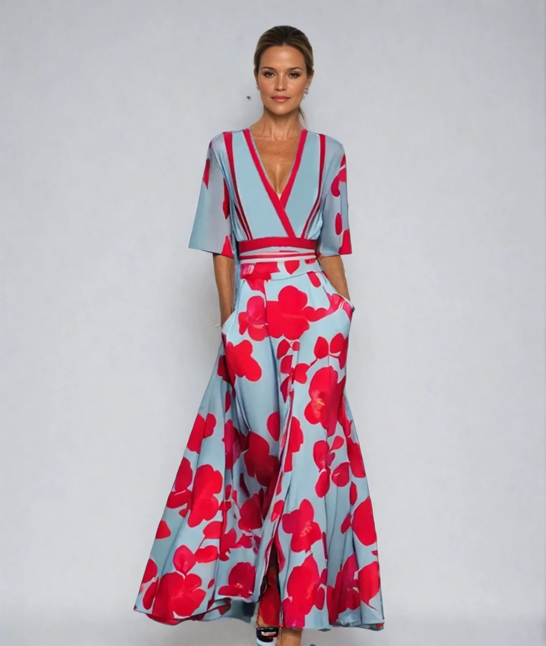 Uma | Flattering A-Line Floral Dress