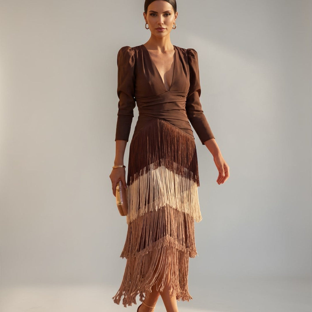 Sofia | Flowy Fringe Dress For Movement