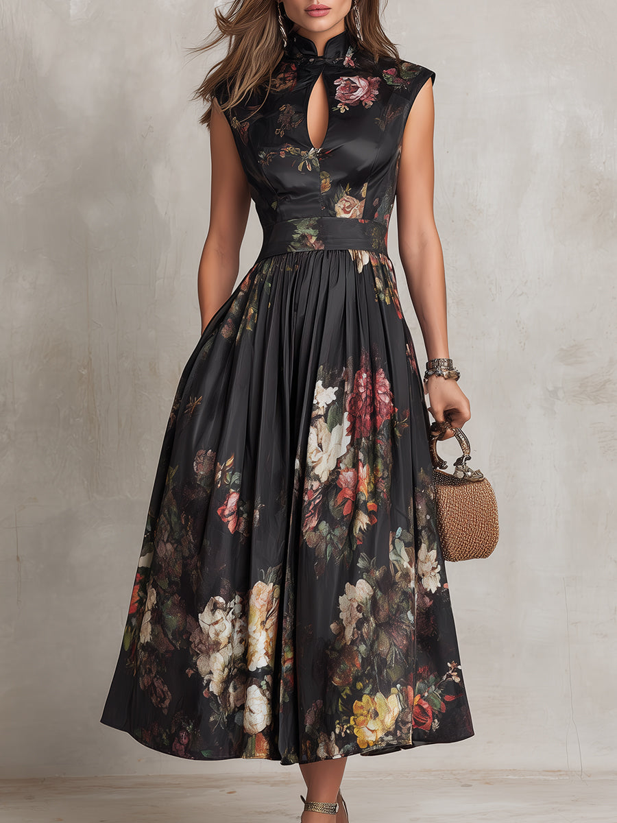 Violette | Elegant Midi Dress With Statement Details