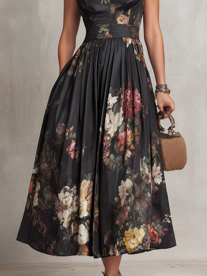 Violette | Elegant Midi Dress With Statement Details
