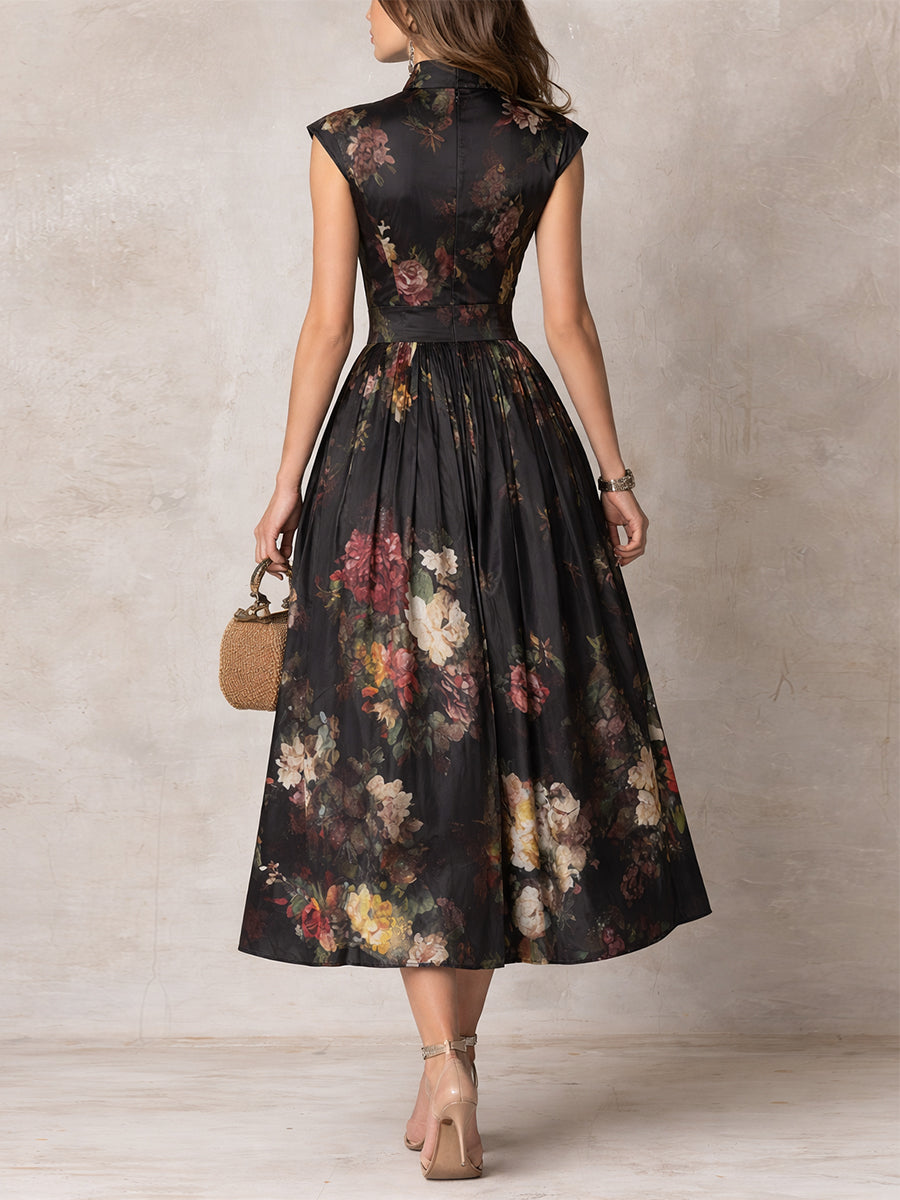 Violette | Elegant Midi Dress With Statement Details