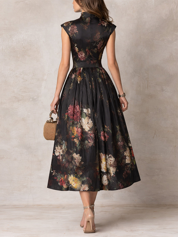 Violette | Elegant Midi Dress With Statement Details