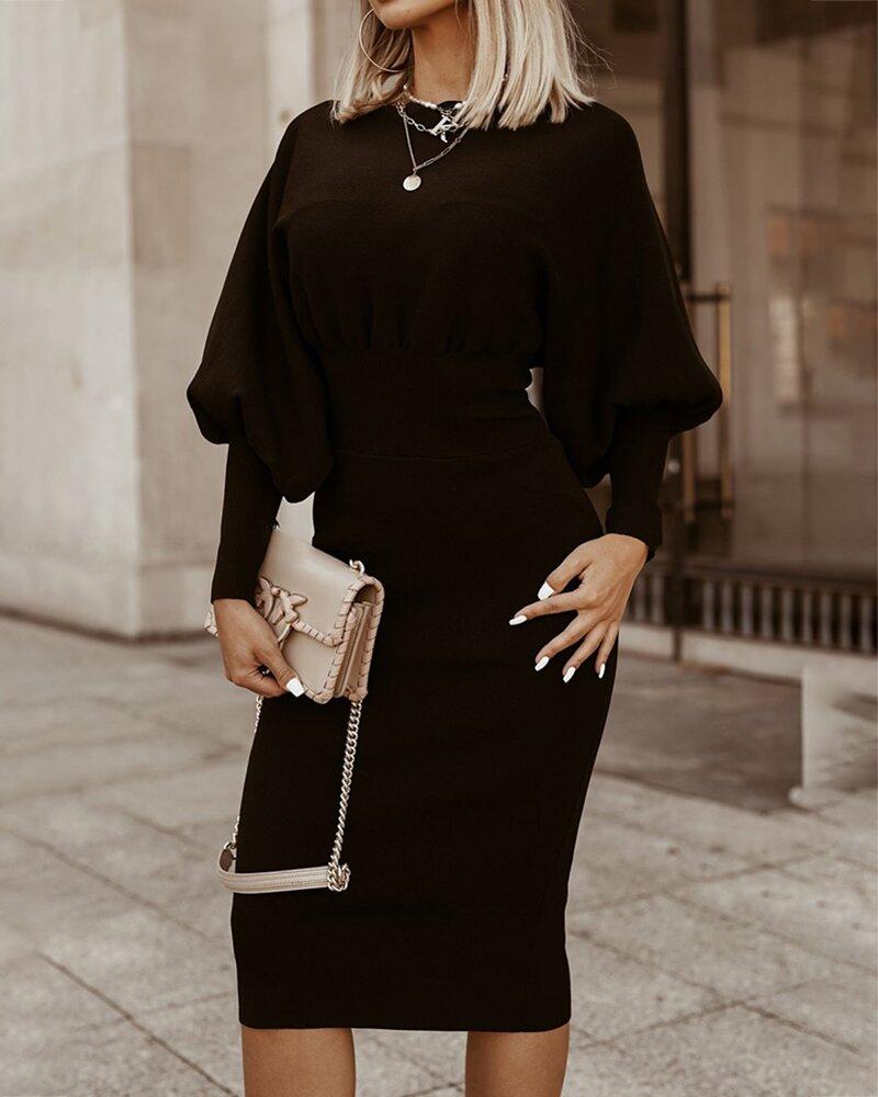 Beatrice | Elegant Puff Sleeve Dress
