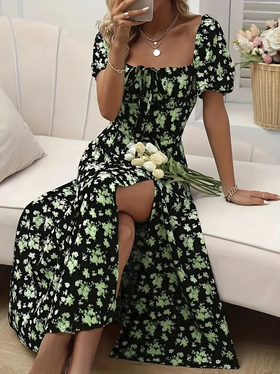 Nora | Elegant Floral Dress for Every Occasion
