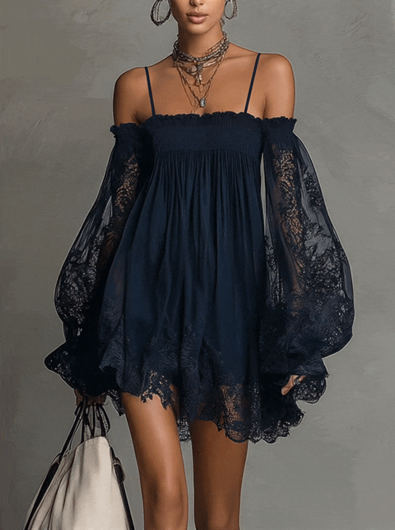 Naomi | Elegant Sheer Mini Dress