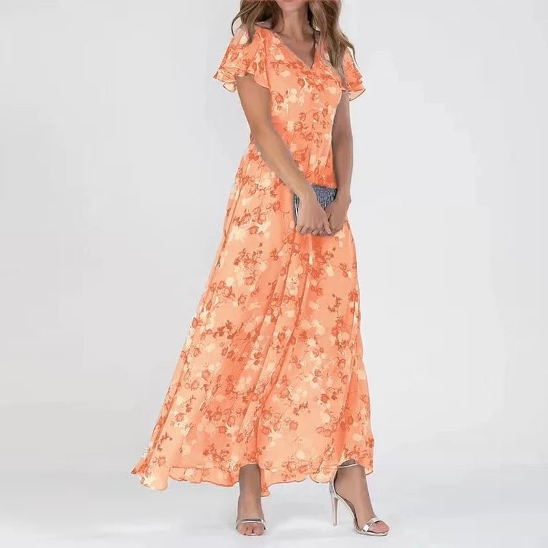 Lily | Elegant Long Floral Dress