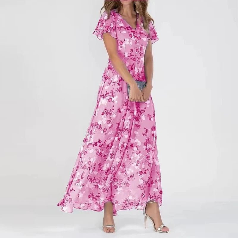 Lily | Elegant Long Floral Dress