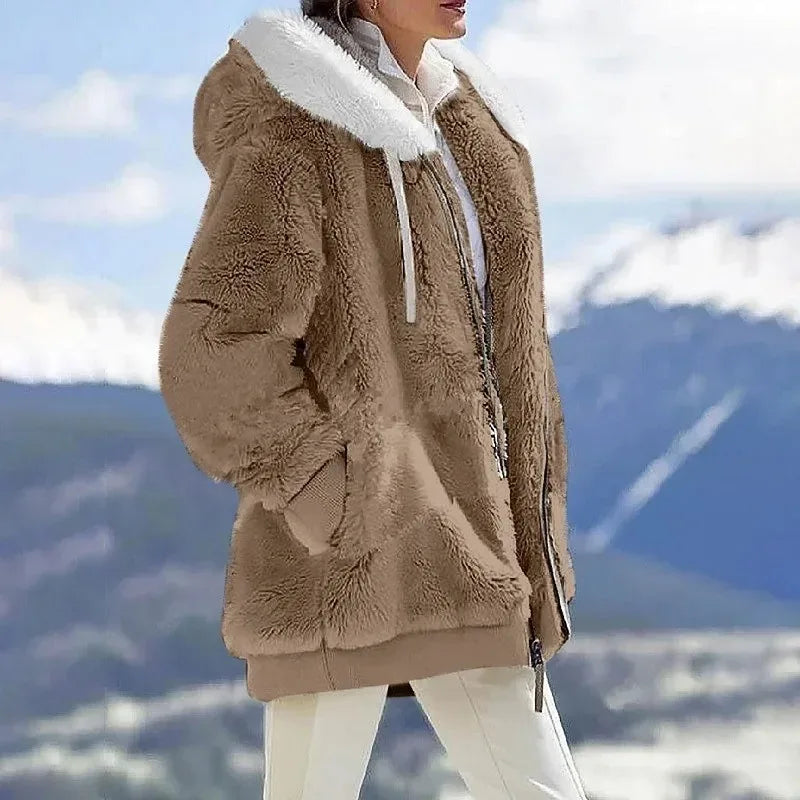 Andrea | Winter Jacket with Hood and Zipper