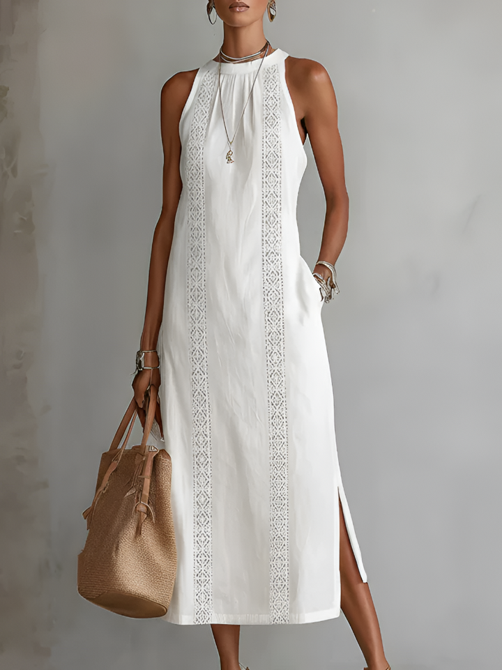 Bianca | Breathable Linen Midi Dress