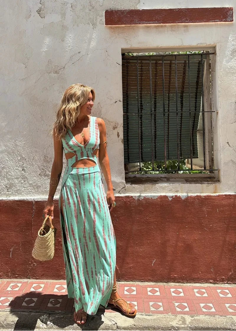 Delaney | Tie-dye Printed Dress