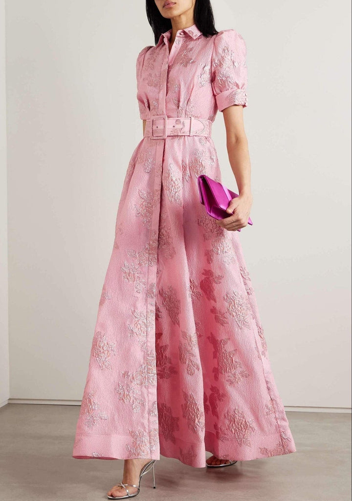 Anabella - Dress with Puff Short Sleeves