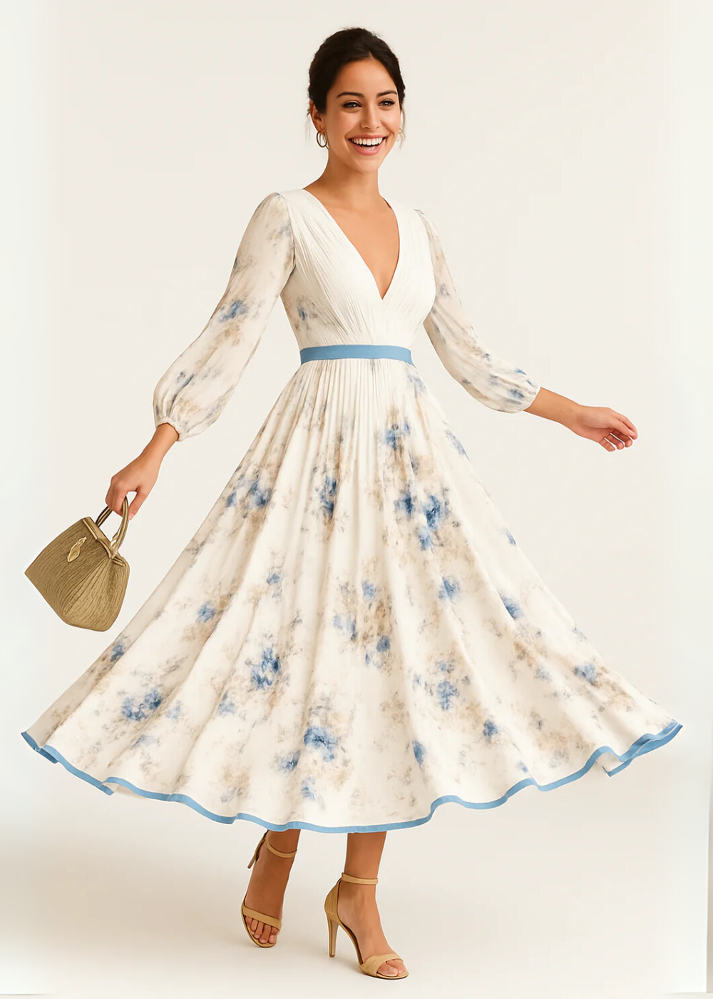 Yara | Timeless Pleated Maxi Dress