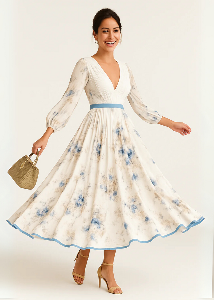 Yara | Timeless Pleated Maxi Dress