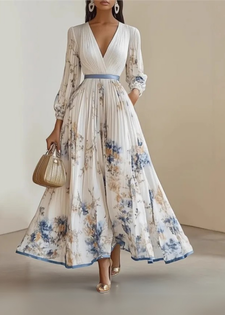 Yara | Timeless Pleated Maxi Dress