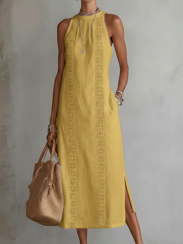 Bianca | Breathable Linen Midi Dress