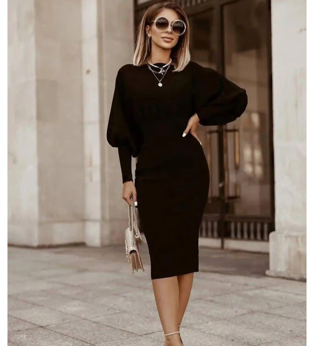 Beatrice | Elegant Puff Sleeve Dress