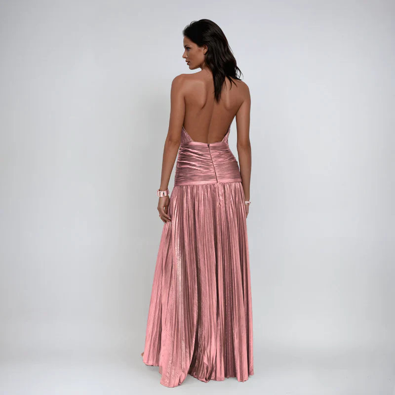 Emma | Backless Halter Dress For Statement Style