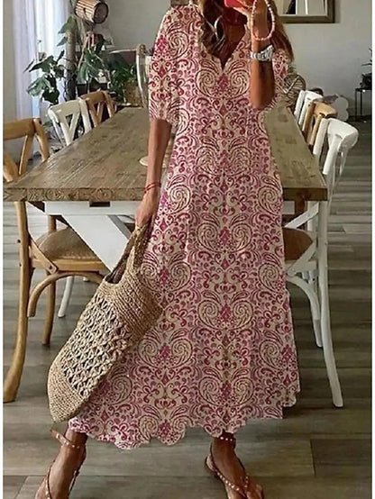 Vivienne | Effortless Boho Midi Dress