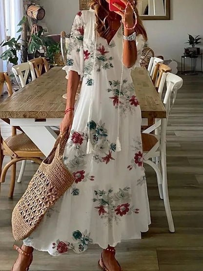 Vivienne | Effortless Boho Midi Dress