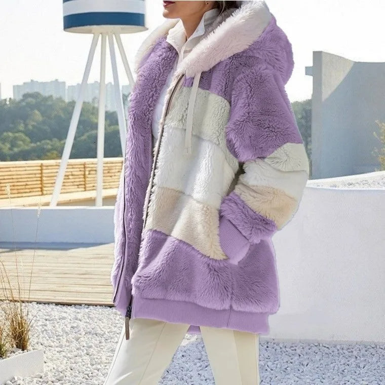 Andrea | Winter Jacket with Hood and Zipper