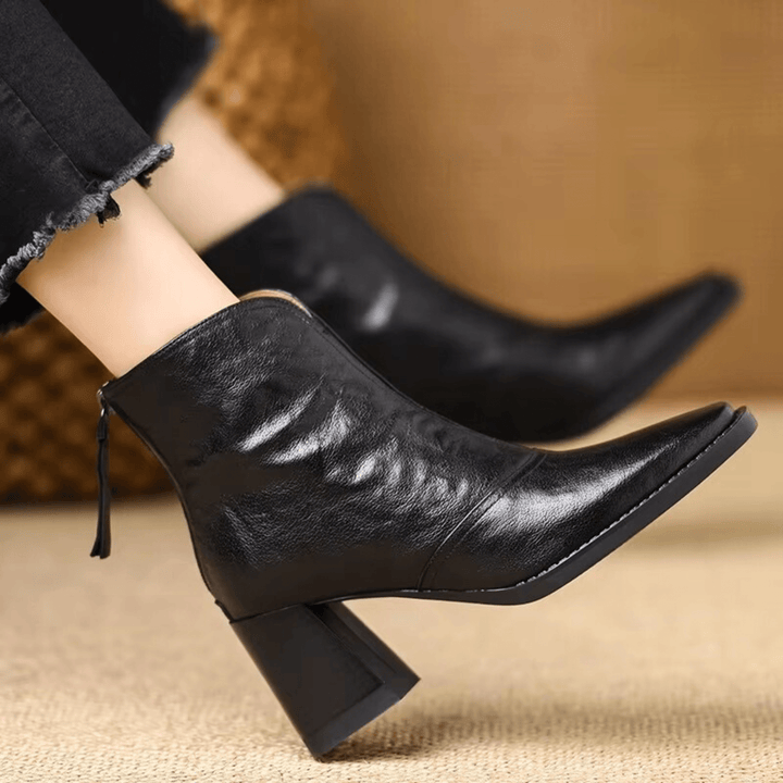 Mabel | Luxury Ankle Boots with Medium Heel