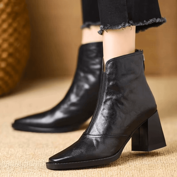 Mabel | Luxury Ankle Boots with Medium Heel