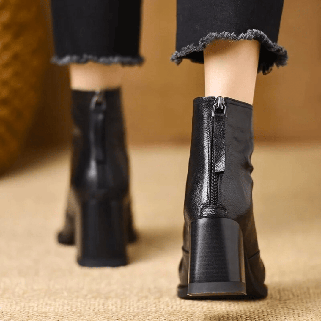 Mabel | Luxury Ankle Boots with Medium Heel