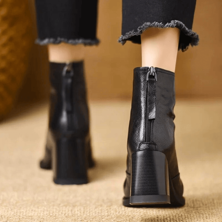 Mabel | Luxury Ankle Boots with Medium Heel