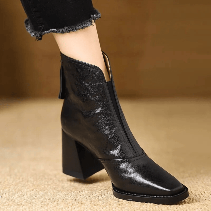Mabel | Luxury Ankle Boots with Medium Heel