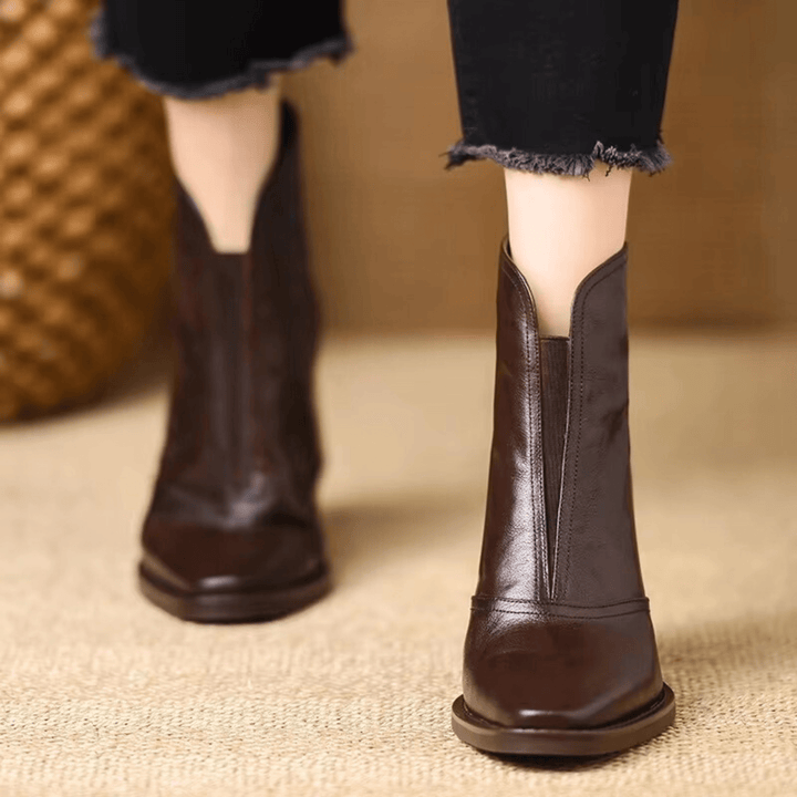 Mabel | Luxury Ankle Boots with Medium Heel