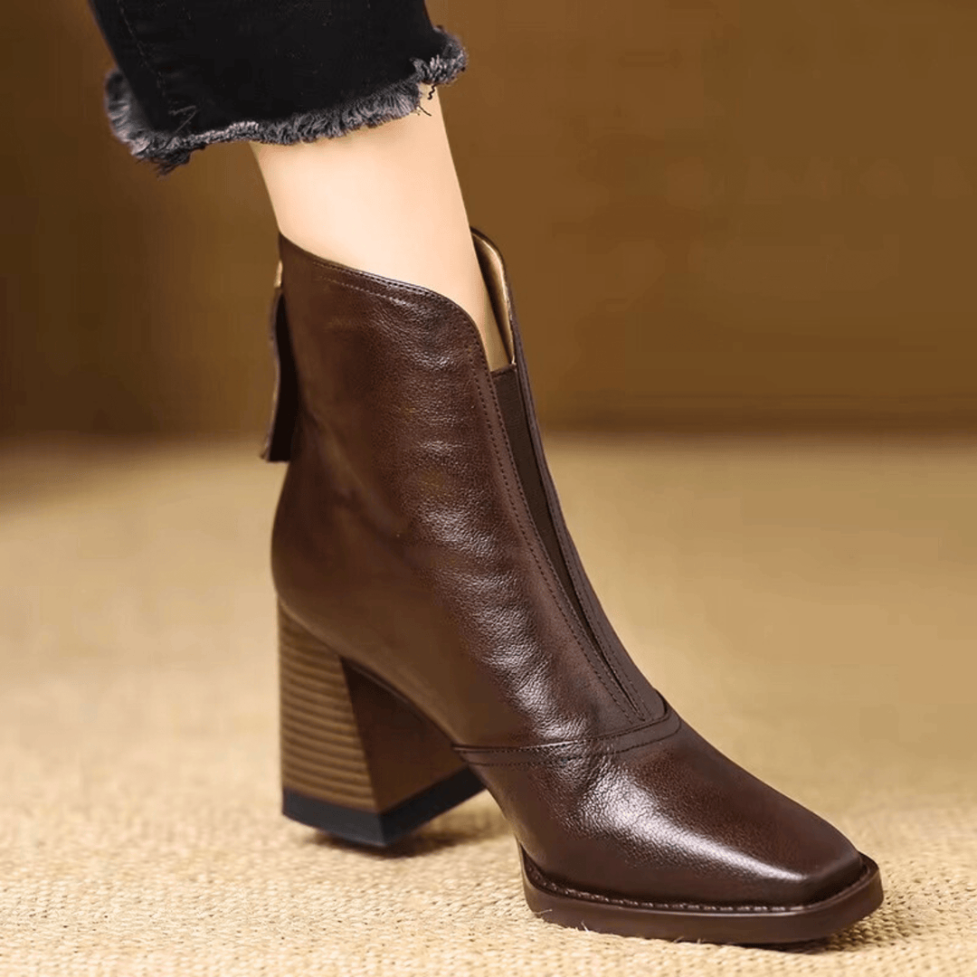 Mabel | Luxury Ankle Boots with Medium Heel