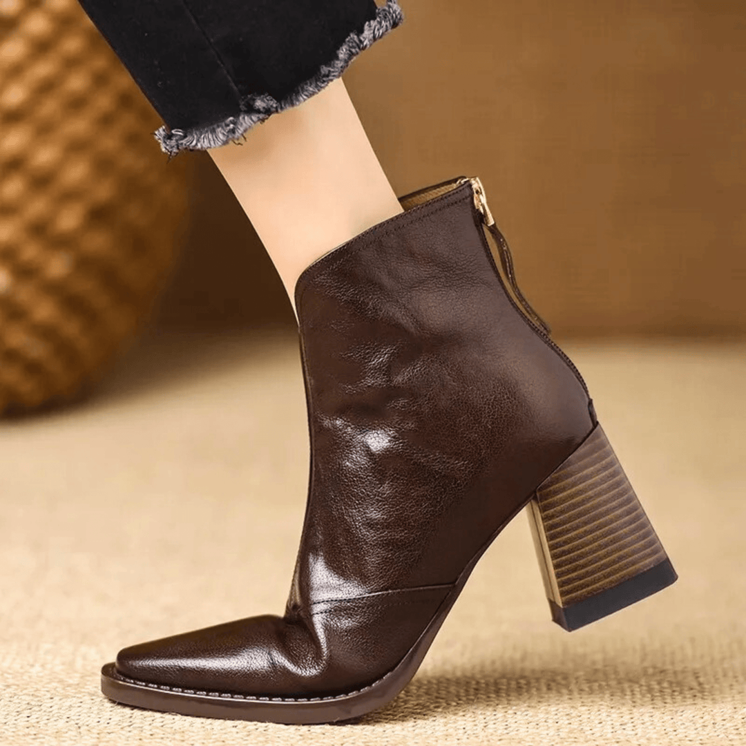 Mabel | Luxury Ankle Boots with Medium Heel