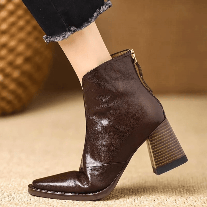 Mabel | Luxury Ankle Boots with Medium Heel